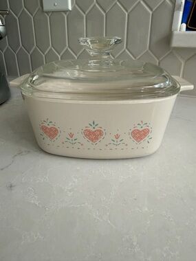VTG Corningware Forever Yours 1.5L Casserole with Clear Glass Lid